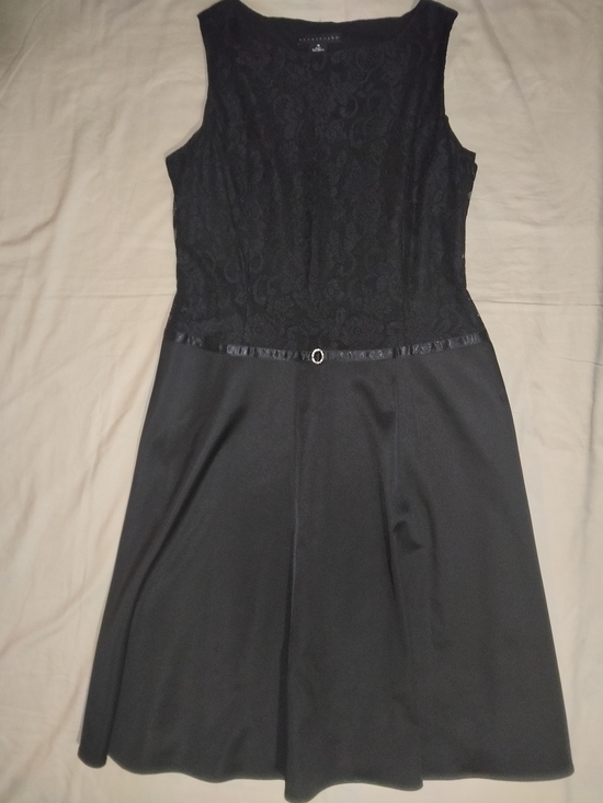 Apostrophe Dresses & Skirts - Worthington Black Lace Bodice Sleeveless Midi Dress
